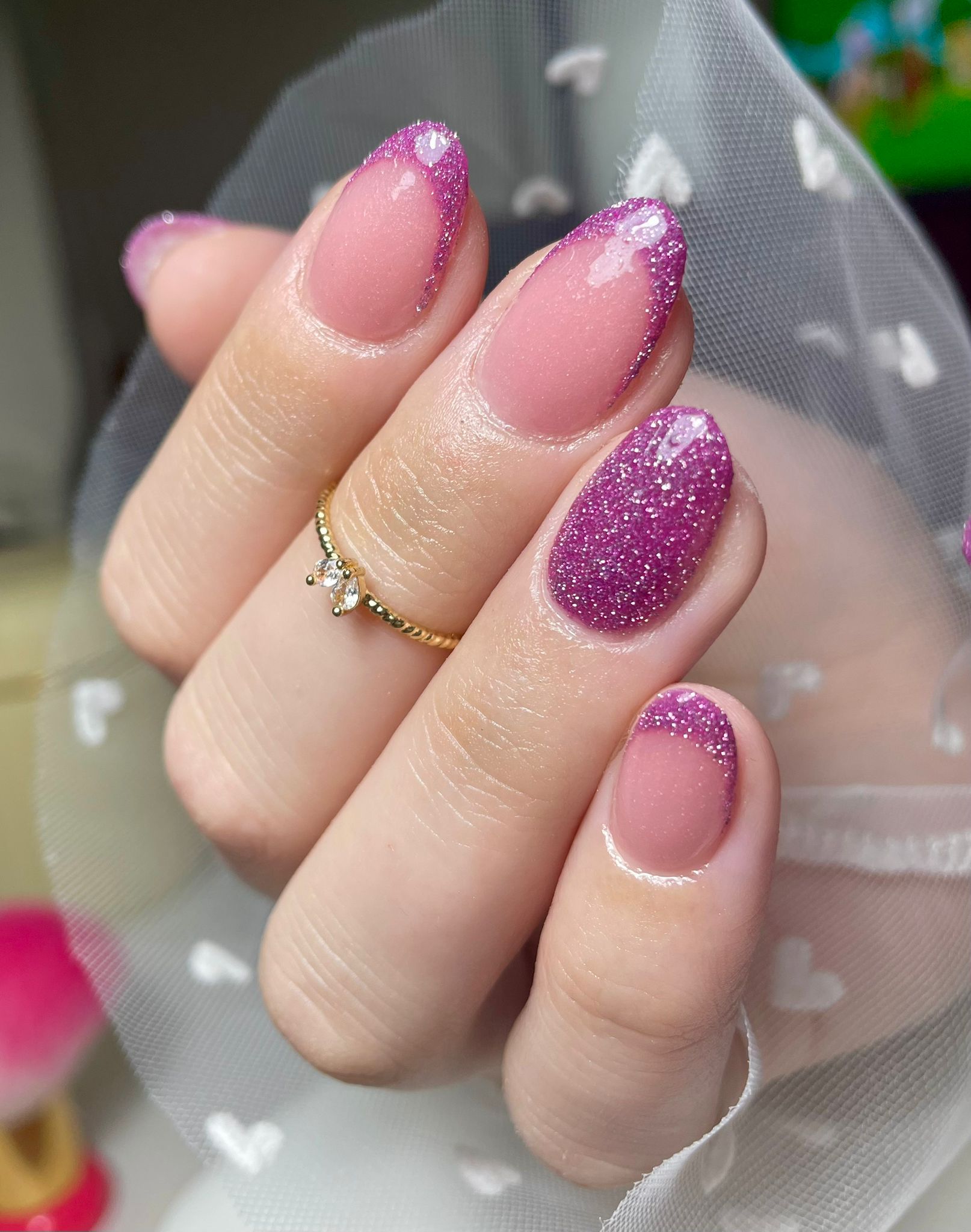 Roze glitter babyboom